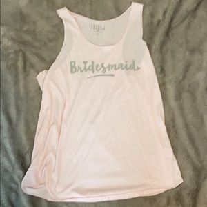 Bridesmaid tank